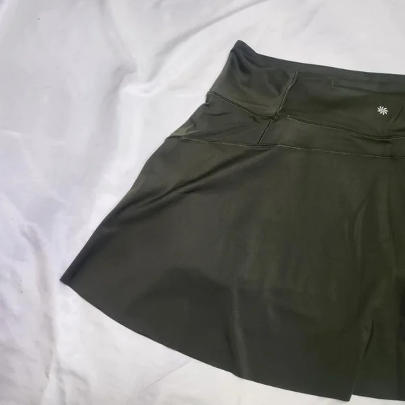 Athleta Women's Ace Tennis Skort 15 1/2 XL Green Short Pockets Pickleball Golf - Picture 6 of 11